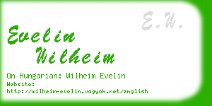 evelin wilheim business card